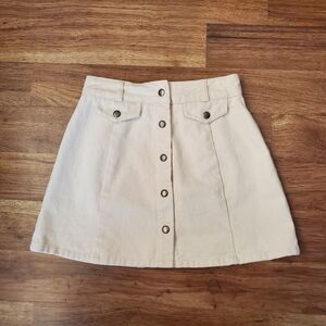 BDG Jean Skirt Size XS Ivory A-Line